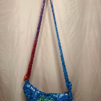 Blue/Paisley Crossbody Bag