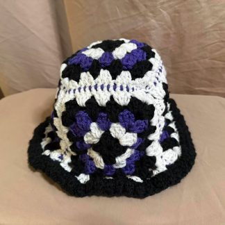 "Granny Square" Bucket Hat (Larger Size)