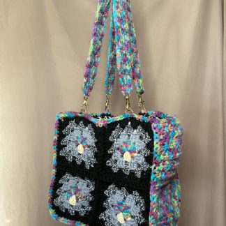 Rainbow Mushroom Granny Square Bag